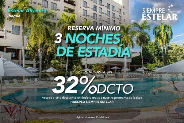 Más noches, más ahorro, más Estelar! ESTELAR Altamira Colombia - Ibagué Más noches, más ahorro, más Estelar! ESTELAR Altamira Colombia - Ibagué